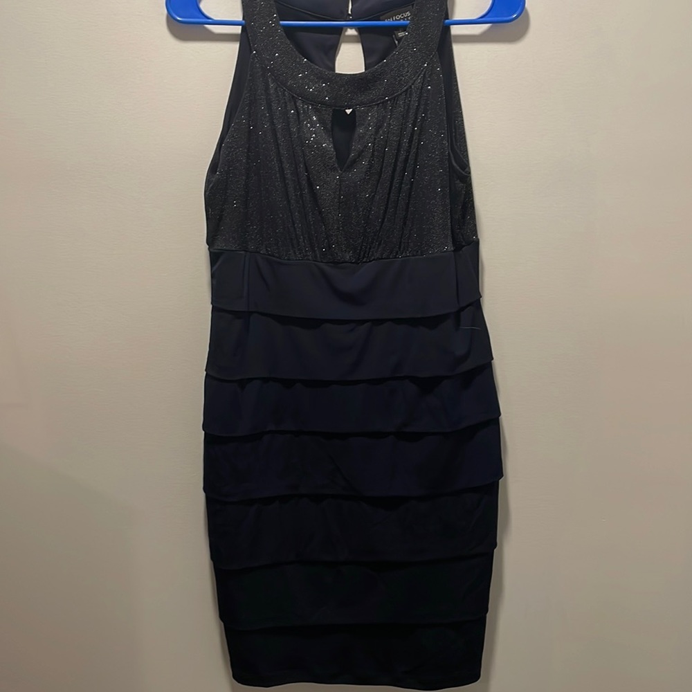 Dark blue, navy, cocktail dress 10